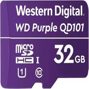 웨스턴 디지털 SC QD101 마이크로 SD 카드 32GB WD 퍼플 감시 카메라 WDD032G1P0C