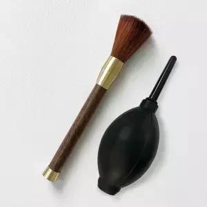 2Pcs 커피 그라인더 청소 도구 에스프레소 기계 및 filter 액세서리 용 공기 송풍기 브러시 카메라 먼지