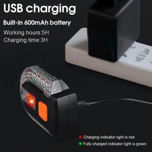 자전거 회전 신호 무선 원격제어 미등 LED 경고 테일 램프 USB 충전형 후면 조명 액세서리