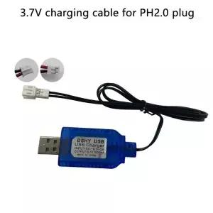 USB 충전 케이블 XH 2.54 플러그/PH2.0 충전기 3.7V 배터리 보호 기능이 있는 표시등이