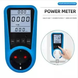 디지털 전력계 220V 110V AC 전기 소비 에너지 미터 전력 킬로와트 전력량 EU 플러그