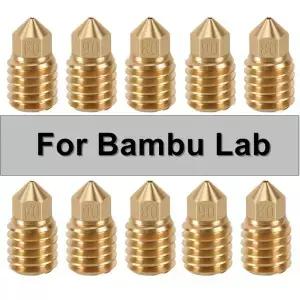 Bambu X1C P1P P1S 용 3D 프린터 노즐 Bambus X1 Carbon 1 10pcs 황동
