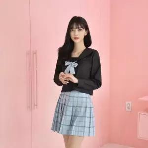 교복몰 일본여고생 교복 코스프레 일본 플리츠점프수트 여성점프수트 멜빵스커트