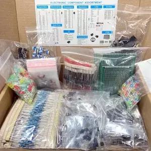 1818PCS 공통 커패시터 저항기 T092 LED 트랜지스터 PCB 보드 DIPIC RM065 다이오드 전자 부품 키트