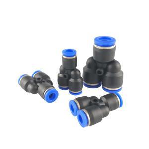 10pcs 공압 피팅 Y 형 가스 퀵 커넥터 4mm 6mm 8mm 10mm 압축기 푸시 인 릴리스 파이프
