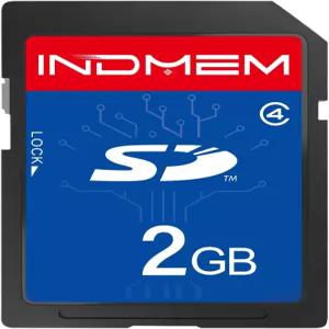 INDMEM SD 카드 2GB 클래스 4 플래시 메모리 2G SLC 표준 디지털 1PC