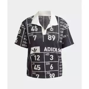 아디다스 ADIDAS (x크세니아)그래픽 타월 폴로 셔츠 - 블랙 IW5667 225319