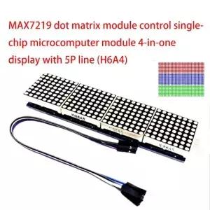 5P 라인이 있는 하나의 디스플레이에 Arduino 컨트롤러 4용 MAX7219 도트 매트릭스 모듈