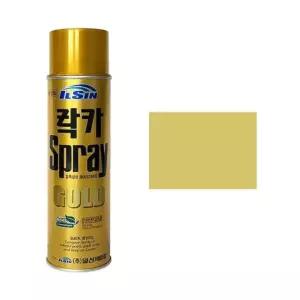 일신 스프레이락카 420ml 금색(332) 스프레이페인트 (1개) 부품 소모품 자재