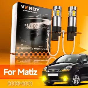 Chevrolet Matiz 2005-2011 용 2pcs LED 안개등 2006 2007 2008 2009 2010 Canbus 액세서리