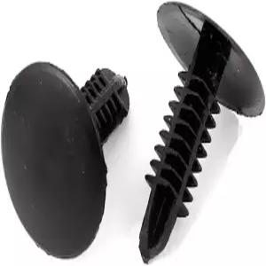 XMHF 100Pcs 4.7mm 홀 플라스틱 리벳 패스너 푸시 클립 블랙 자동차용 펜더
