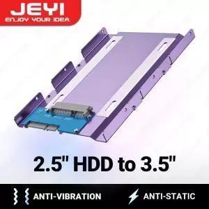 JEYI 2.5 3.5 SSD HDD 하드 드라이브 어댑터 베이 홀더 장착 브래킷 캐디 트레이 7/9.5/12.5mm 인치
