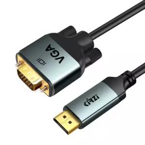 모니터 데스크탑 노트북용 디스플레이포트 VGA 케이블 3피트 1080P@60Hz 어댑터 컨버터 DP 남성에서 전환