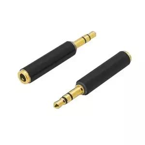 금도금 3.5mm 오디오 어댑터 컨버터 TRS 수암 TRRS 스테레오 3 극4 마이크 용 커넥터