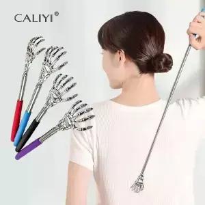 휴대용 확장형 등긁개 스테인리스 스틸 텔레스코핑 사람과 애완동물 모두 사용 가능 마사지기