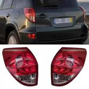 도요타 RAV4 2005 2006 2007 2008 자동차 후미등 리어 범퍼 브레이크 램프 안개등 커버 전구 없는 징 액세