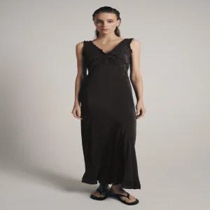ZARA ZW 컬렉션 롱 자수 원피스 - 콜 그레이 2903/044/807