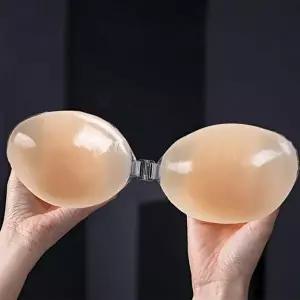 누드브라 실리콘 웨딩 접착 LM0298 니플 브라 좋은 언더 수영 여성 이지 패드  접착식 패브릭