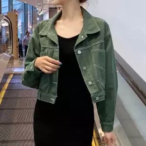 여자 청자켓 크롭 데님 자켓 스티치 아우터 캐주얼 가을자켓 아우터
