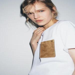 ZARA 콘트라스트 포켓 티셔츠 - 화이트 5644/208/250
