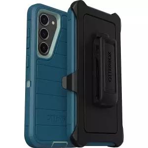 OtterBox 갤럭시 S23 (.) - 디펜더 시리즈 케이스 Manoeuvre (블루), 견고하고 내구성 포트 보호 기능 포함