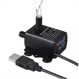 초저소음 미니 USB DC5V 4.8W 300LH 리프트 300cm 브러시리스 워터 펌프 흐름 조절 기능이 있는 방수 잠수