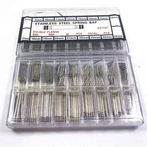 시계줄조절기 360pcs 8mm 25mm 스테인레스 스틸 시계 스프링 스트랩 5mm 직경 밴드 링크 수리 도구 액세서리