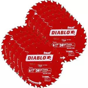 Freud D0624A Diablo 6-1/2인치 24T 프레이밍 톱날 10개입