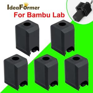 Bambu Lab X1 P1P 3D 프린터 핫 엔드 압출기 고온 내마모성 검정색 실리콘 슬리브 커버 용 양말