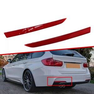 BMW 3시리즈 F30 F31 M 스포츠 2012-2017 63147847165 63147847166을 위한 페어 리어 범퍼 리플렉터 램프 좌우 측면