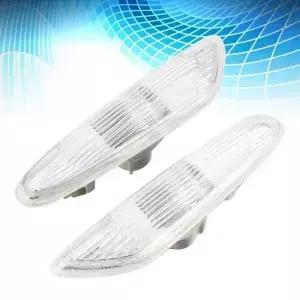 2pcs 사이드 마커 회전 신호등 E90 E91 E92 E93 3 시리즈 20062011 흰색 표시 등 용 전구 없음