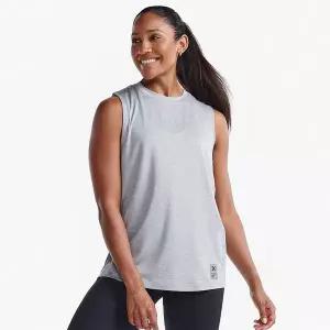 2XU (여성) 모션 스포츠 매쉬 탱크 그레이_WR7259AWTV-WHT 1064379