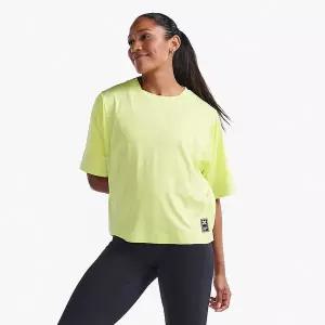 2XU (여성) 모션 스포츠 매쉬 반팔티 옐로우_WR7234ALLT-WHT 1064378