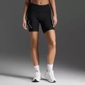 2XU (여성) 코어 트라이 6 인치 반바지_WT7407BBLK-WHT 1064375