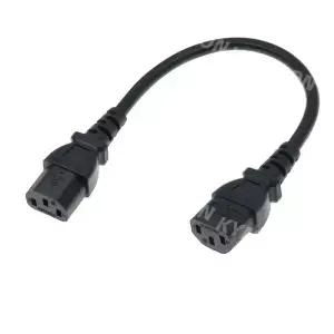 IEC 60320 C13 암 전원 어댑터 연장 케이블 AC 리드 코드 3G1.0mm 10A 250V 0.5m/1m/1.8m