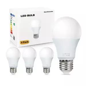 4팩 220V LED 전구 E27 스포트라이트 가정용 SMD2835 6W 9W 12W 15W 18W 램프 절전형 냉광/온광 백색