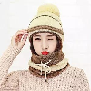 [하프클럽/]털모자 넥워머 마스크 세트 겨울 보온