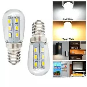 전자 레인지 냉장고용 콜드 웜 화이트 램프 할로겐 교체 미니 E12 LED 전구 2W 110V 220V 2835 SMD 20W