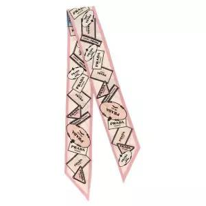 PRADA  26SS 프린티드 실크 트윌 스키니 스카프 1FF008 2DGY F0DLD