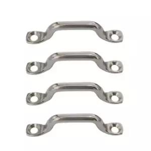 4PCS 스테인레스 스틸 도어 핸들 찬장 손잡이 서랍 당겨 부엌 캐비닛 25mm 버클 로프 고정 클램프 케이블