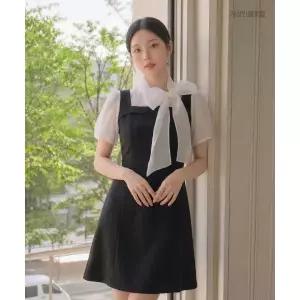 [백화점상품] 로엠 우븐매칭 미니 원피스 RMOWG26ST1
