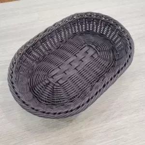 D 모조 라탄바스켓 다크브라운색상