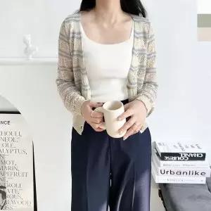 [하프클럽/]니트롱 루즈 오픈 데일리 신상 니트가디건 루즈핏롱