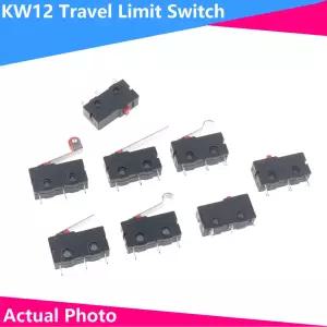 10PCS KW12 스트로크 리미트 스위치 접촉 버튼 KW11-3Z-2 마이크로 스트레이트 핸들 3pin 5A 125V250V