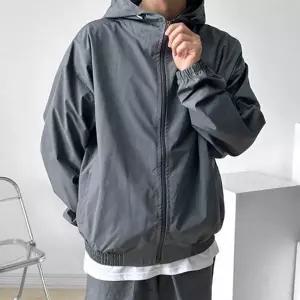 [하프클럽/]루즈핏 남자 후드 자켓 데일리 남자 바람막이 간절기 캐주얼 집