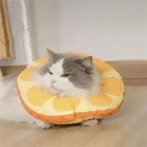 D 강아지 고양이 넥카라 목 보호 쿠션 중성화 보호대 도넛 쿠션