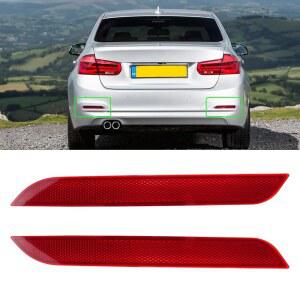 JARONX는 2013-2015년 3피트 F30 세단 2014-2016년 4피트 F32 / F33 F36 BMW 63147301187 좌측/우측 리어 범퍼 레드 마커 테일 리플렉터 라이트 교체용으로 리플렉터와 호환됩니다