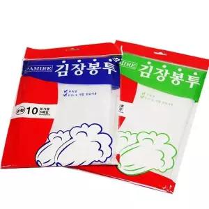 김장봉투 대형 3매입 15포기용 투명 비닐봉투 식품용 방수팩