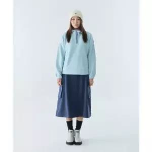Aigle 여성 후디 하프집업 시어링 플리스 AAW25WFLE023IBL 3421389
