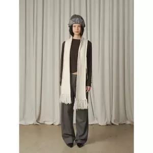 VERSO Handed Cashmere Hat - Mixed Grey 1029299